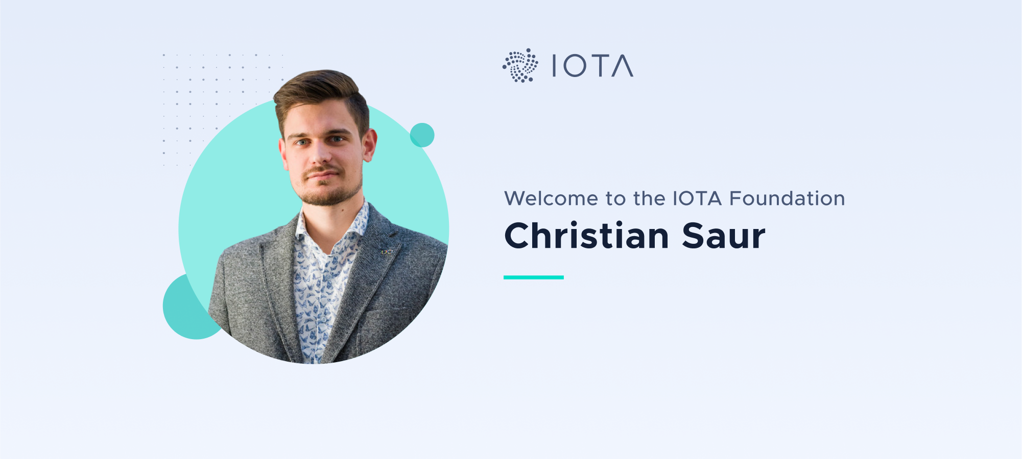 Welcome Christian Saur to the IOTA Foundation