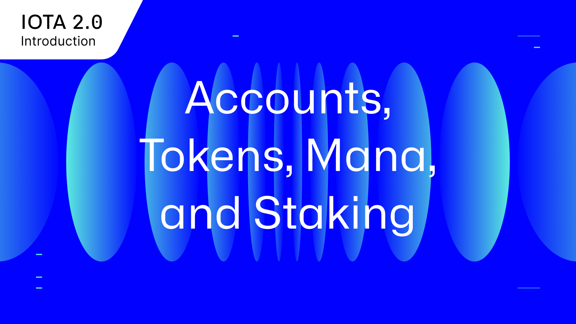 Accounts, Tokens, Mana and Staking