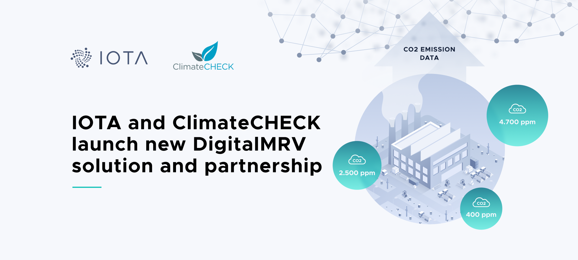 IOTA and ClimateCHECK launch new DigitalMRV solution and strategic partnership