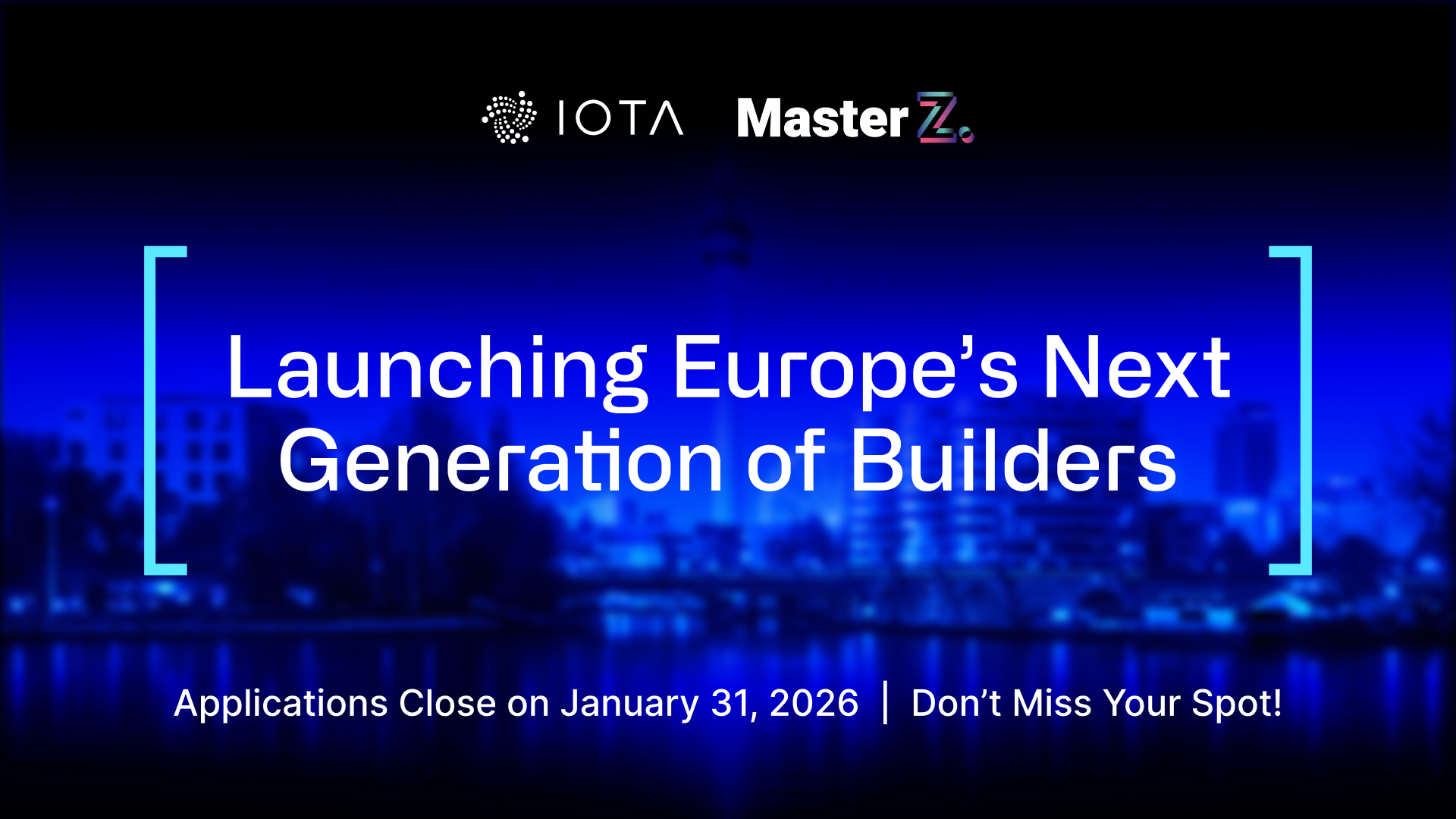 MasterZ × IOTA Launch Europe’s Next Generation of Builders